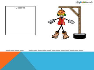 Guesses
___ ___ ___ ___ ___ ___ ___ ___ ___ ___ ___ ___ ___ ___ ___ ___
 