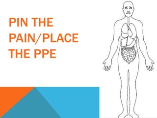 PIN THE
PAIN/PLACE
THE PPE
 