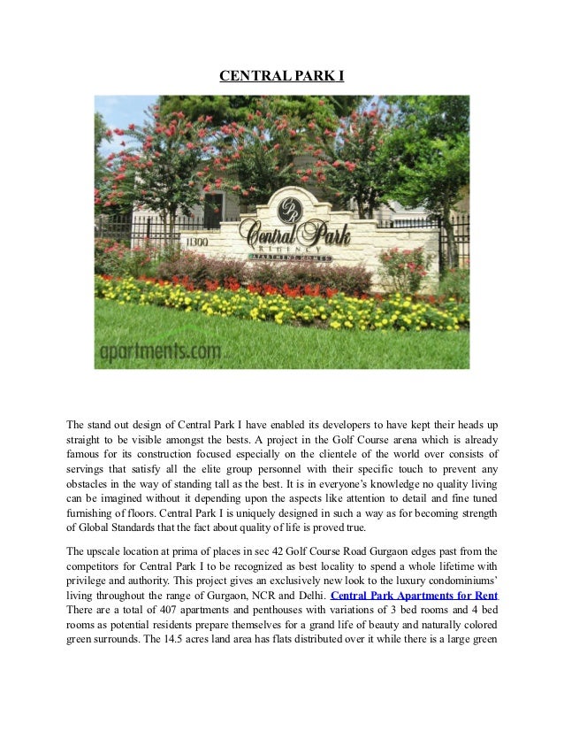 Apartments For Rent Central Park