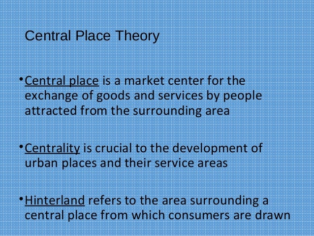 central place theory