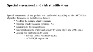 Central Presentation for non cardiac surgery | PPTX