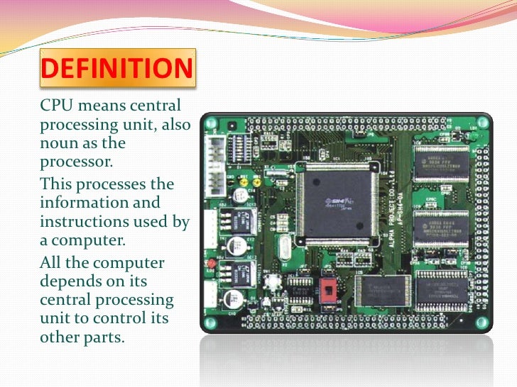 Central processing unit