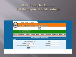 Central registration with CCIM | PPT