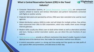 Central Reservation System | CRS System | PPT