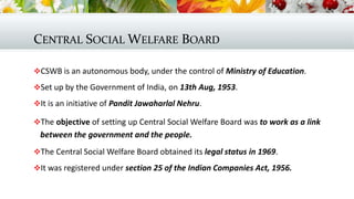 Central & State Social Welfare Board
