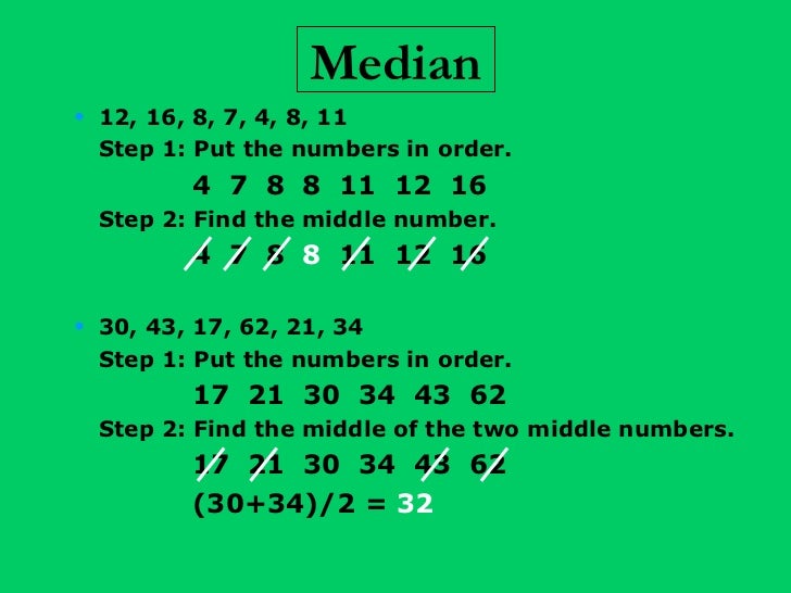 Central Tendency
