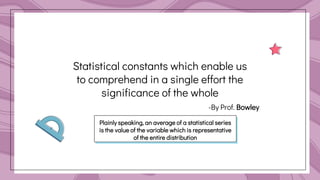 CENTRAL TENDENCY AND MEAN AND TYPES IN STATISTICS | PPTX