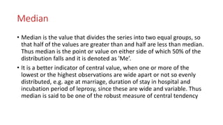 CENTRAL TENDENCY....................pptx