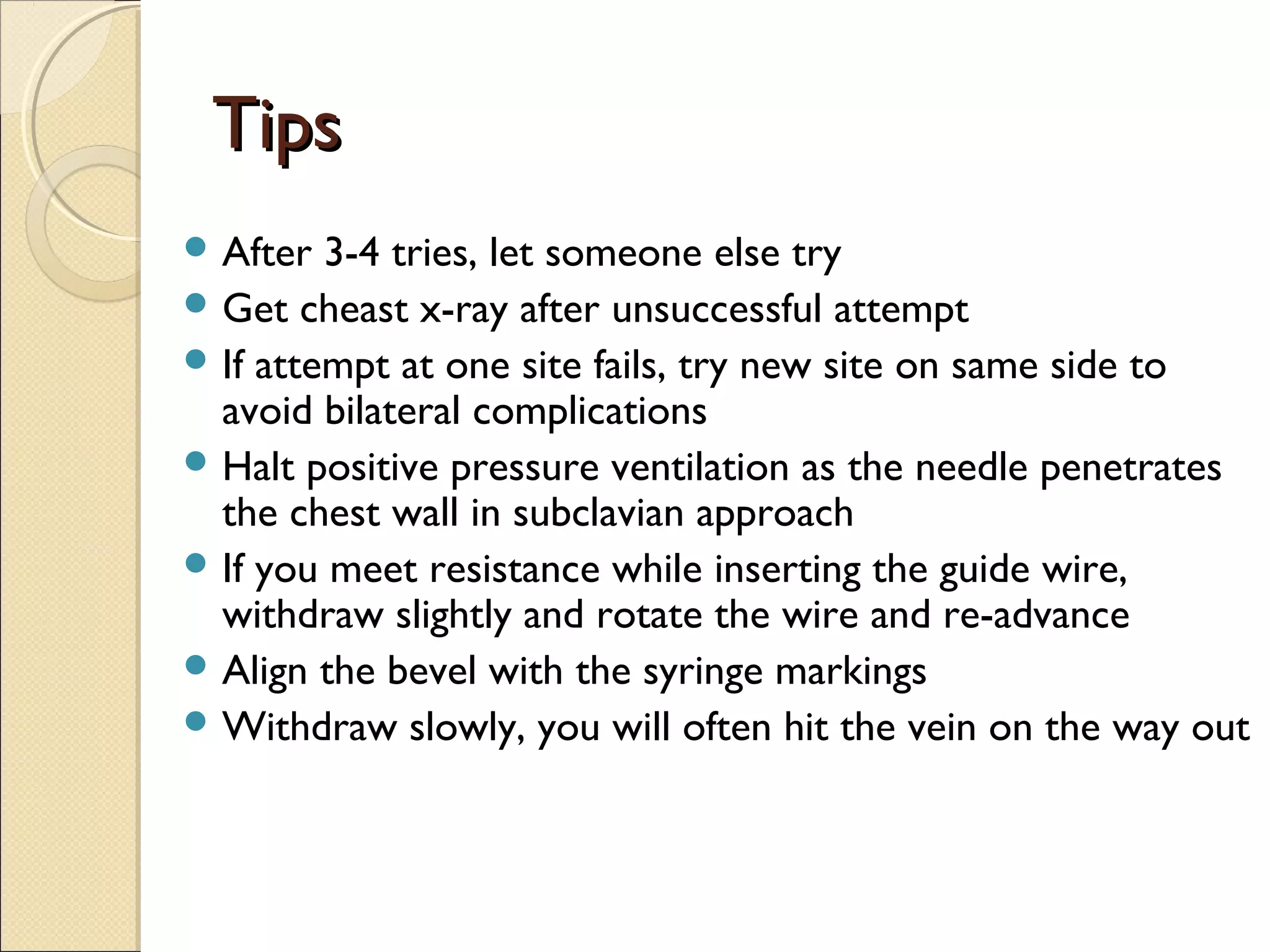 Central venous catheterization | PPT