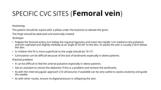 CENTRAL VENOUS CATHETERIZATION mainly in the Intensive care unit.pptx