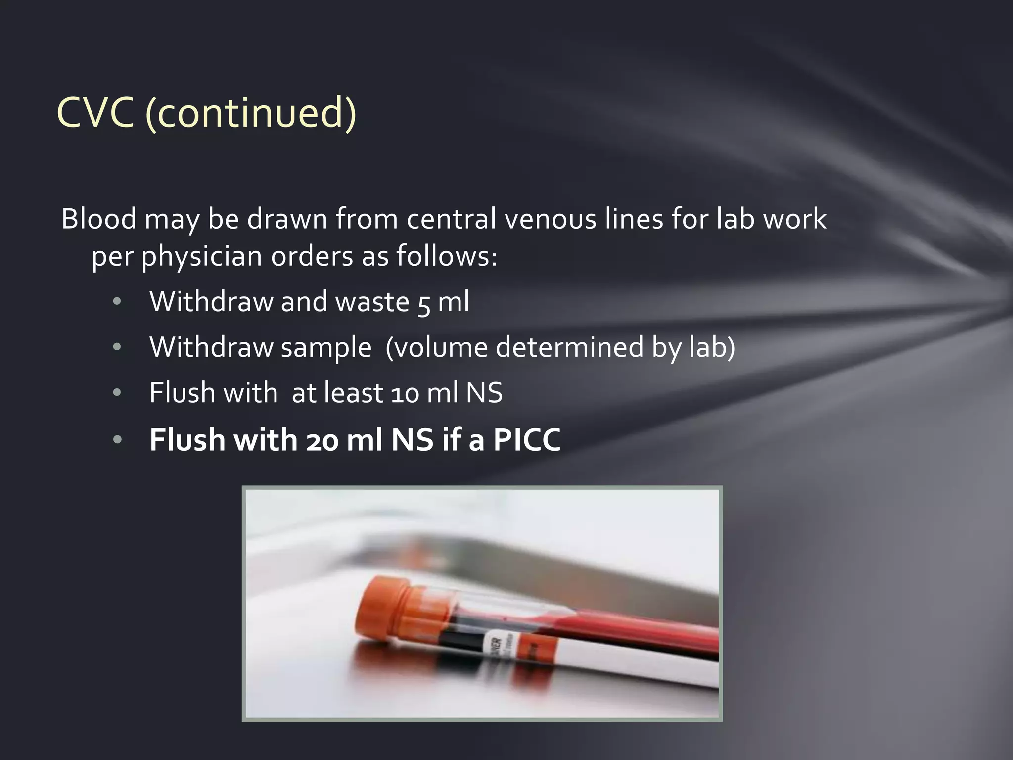 Central venous catheters | PPTX