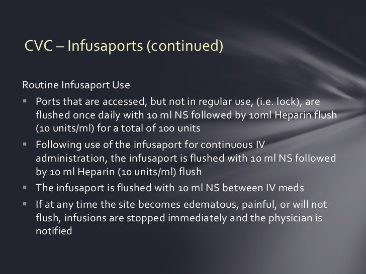 Central venous catheters