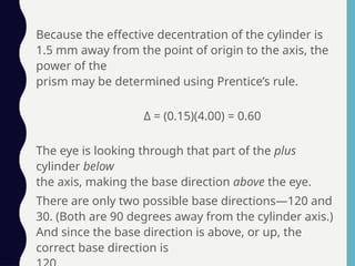 Prentice's Ruke Optical Prisms: Centration & Decentration.pptx