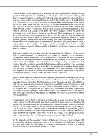 Centre Stage: Driving Better Policies from the Centre of Government | PDF
