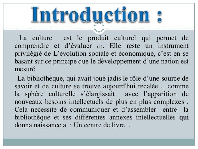 analyse d'un centre de livre