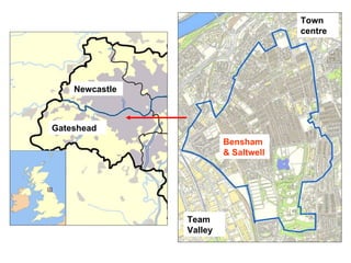 Gateshead Newcastle Town centre Team Valley Bensham & Saltwell 