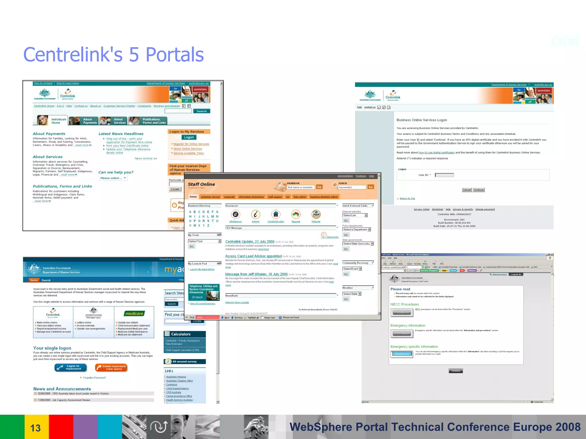 Centrelink Australia - IBM WebSphere Portal Case Study