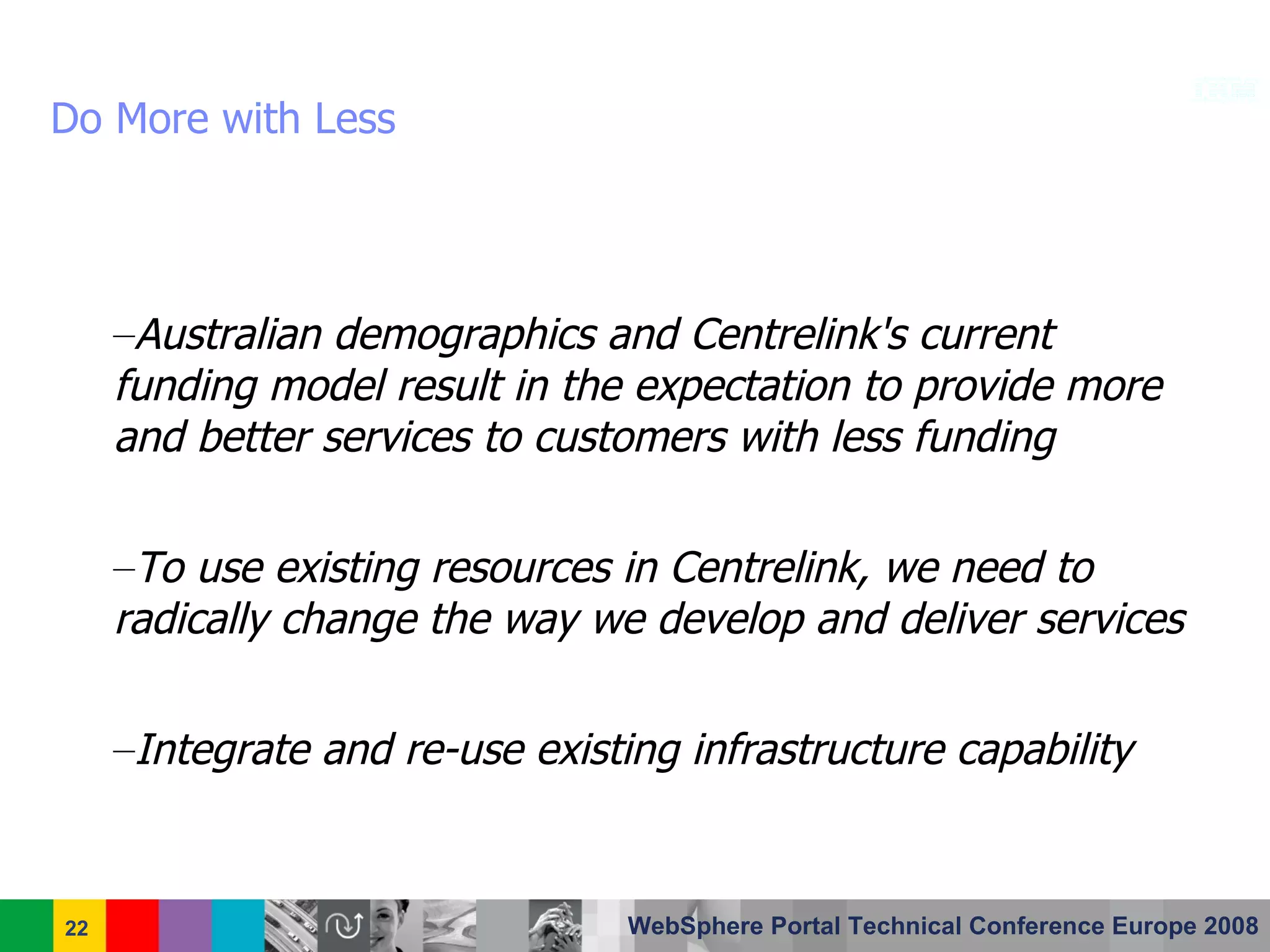 Centrelink Australia - IBM WebSphere Portal Case Study