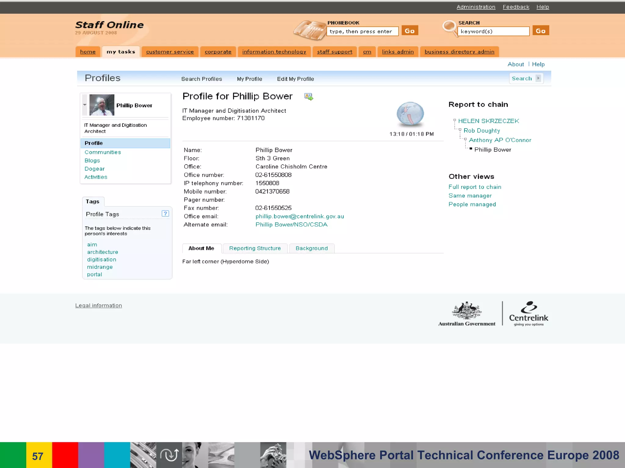 Centrelink Australia - IBM WebSphere Portal Case Study