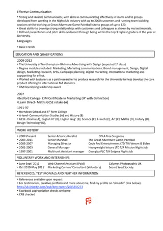 XP&+A6&(N9<<%#*+"A9#(
  (
 •!L7-9#$("#@(F*J&"YF&(+9<<%#*+"79-K(B*7.('J*FF'(*#(+9<<%#*+"A#$(&P&+A6&F8(*#(7&"<'("#@(79($-9%='(
 @&6&F9=&@(:-9<(B9-J*#$(*#(7.&(;*$.7+F%Y(*#@%'7-8(B*7.(%=(79(/000(+%'79<&-'("#@(-%##*#$(7&"<(Y%*F@*#$(
                                               
 '&''*9#'(B.*F'7(B9-J*#$("7(W-&"7(>@6%-&(W"<&(M"*#7Y"FF('*7&(79($-9%='(9:(%=(79(3/0Q(
        
 •!W-&"7("Y*F*78(79(@&6&F9=('7-9#$(-&F"A9#'.*='(B*7.(+%'79<&-'("#@(+9FF&"$%&'("'('.9B#(Y8(<8(7&'A<9#*"F'Q(
 •!Z&T#&@(=-&'"A9#("#@(=*7+.('J*FF'(&6*@&#+&@(7.-9%$.(Y&*#$(B*7.*#(7.&(79=([(.*$.&'7($-"@&-'(9:(7.&(8&"-("7(
 5#*6&-'*78Q((  
                         
 !"#$%"$&'(
       
 •!)"'*+(,-&#+.(
        
XC5N>4O;(>;C(]5>!O,ON>4O;L(
      
 /0012/03/((
       
 •!4.&(5#*6&-'*78(9:(;9-7."<=79#2()>(?9#'(>@6&-A'*#$(B*7.(C&'*$#(D&E=&+7&@(3'7(+F"''G(
        
 •!C&$-&&(<9@%F&'(*#+F%@&@H(I"-J&A#$K(I"-J&A#$(+9<<%#*+"A9#'K()-"#@(<"#"$&<K(C&'*$#K(C*$*7"F(
 @&'*$#K(I"-J&A#$(-&'&"-+.K(LMLLK(N"<="*$#(=F"##*#$K(C*$*7"F(<"-J&A#$K(O#7&-#"A9#"F(<"-J&A#$("#@(
        
 +9=8B-*A#$(:9-(&P&+7Q(
 •!R9-J&@(B*7.(!&+7%-&-'("'("(="*@(-&'&"-+.&-(79(=-9@%+&(-&'&"-+.(:9-(7.&(5#*6&-'*78(79(.&F=(@&6&F9=(7.&(+9-&(
        
 =-9@%+7(9P&-*#$(79(*#7&-#"A9#"F(I>('7%@'Q(
 •!O!I(C&6&F9=*#$(F&"@&-'.*=("B"-@(((

 /00S(
 •! &@:9-@(N9FF&$&2(NOI(N&-AT+"7&(*#(I"-J&A#$(DU>V(B*7.(@*'A#+A9#G(
  )
 •! &"-#(C*-&+72(I"7.'(WNLX(-&7"J&2D>G((
  !
 311321S((
 •!?9-#@&"#(L+.99F("#@(^7.(:9-<(N9FF&$&(
 •!>2F&6&F2(N9<<%#*+"A9#(L7%@*&'(D>G("#@(?*'79-8(D)G(
 •!WNLX2(C-"<"(D>GK(X#$F*'.(F*7V(D)GK(X#$F*'.(F"#$V(D)GK(L+*&#+&(DNGK(,-&#+.(DNGK(>-7(DNGK(I"7.'(DCGK(?*'79-8(DCGK(
 C&'*$#(4&+.#9F9$8(DCGK(((((

 RZ_(?OL4Z`(
 •!/00S2M-&'( (         L&#*9-(>-Y9-*+%F7%-"F*'7( (        (      QaQ>(4-&&(L%-$&9#'(
 •!/00[2/033( (            L&#*9-(I"-'."FF((         (        4.&(W-&"7(>@6%-&(W"<&2M"*#7Y"FF(
 •!/00[2/00S( (            I"#"$*#$(C*-&+79-(        (        N9@&(Z&@(X#7&-7"*#<(!4C(4b>(a	<(c(X*@&#(
 •!/0032/00[( (            W&#&-"F(I"#"$&-(          (        ?&"68B&*$.7(F&*'%-&(!4C(4b>(I*''*9#(;*$.7+F%Y((
 •!311S2/003( (            I%FA2%#*7(>''*'7"#7(<"#"$&-(       W&9-$*+"(M!N(4b>(X#*$<"(;*$.7+F%Y((

 a!5;4>Z`(RZ_(>;C(O;4XZ;L?OML(
 •!d%#&2L&=7V(/033(   R&Y(N."##&F(>''*'7"#7(DM"*@G( (     (                    N"F%<&7(M.979$-"=.*+(5_(
 •!+7(/0302I"8(/033( I"-J&A#$(N9<<'V(N9#'%F7"#7(Da9F%#7"-8G(                  L&+-&7(L&&@(L9+*&78(
 ZX,XZX;NXLK(4XL4OI;O>!L(>;C(,5Z4?XZ(O;,ZI>4O;(
 •!Z&:&-&#+&'("6"*F"YF&(%=9#(-&e%&'7(
 •!,9-(7&'A<9#*"F'K(+-&"A6&(=9-f9F*9("#@(<9-&("Y9%7(<&K(T#@(<8(=-9TF&(9#(U!*#J&@*#V(DF*#J(Y&F9BGQ(
 .g=Hbb%JQF*#J&@*#Q+9<b=%YbY-9$&-'b/^bhihb/S[(
 •!,"+&Y99J("==-9=-*"A9#(+.&+J'(B&F+9<&(
 •!NZ)(+.&+J&@(
 