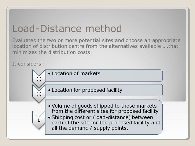 Load Distance Method Problem Load Distance Method Examples , LM Location Analysis 06 Load Distance ...