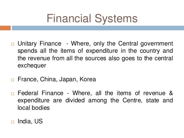 Centre State Financial Relations