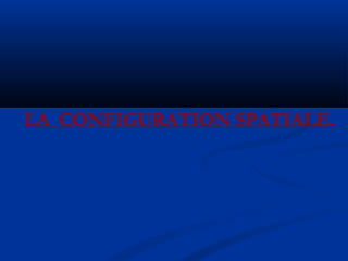 LA CONFIGURATION SPATIALE.
 