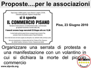 Possibilità La realizzazione di nuove grandi strutture di vendita è libera? No è rigorosamente lmitata . In pratica di nuove grandi strutture (composte da un unico esercizio oppure costituite come centri commerciali)  non se ne possono aprire  ad eccezione di: UNA   alimentare o mista  in bassa valle nell’area sovracomunale Monte Rosa Walser – Alta Valle del Lys; TRE   esclusivamente non alimentari  ma solo nel caso in cui si tratti di trasferimenti in altra sede di strutture che già esistono. www.alpvda.org 