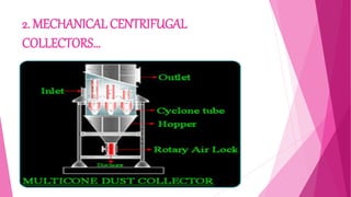 2. MECHANICAL CENTRIFUGAL
COLLECTORS…
 