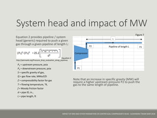 Centrifugal compressor head - Impact of MW and other parameters | PPTX