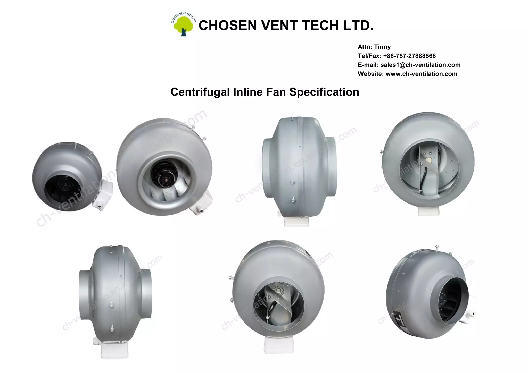 Centrifugal fan(can fan) technical specification | PPT