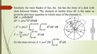 Centrifugal force, inertia force and inertia torque | PPTX