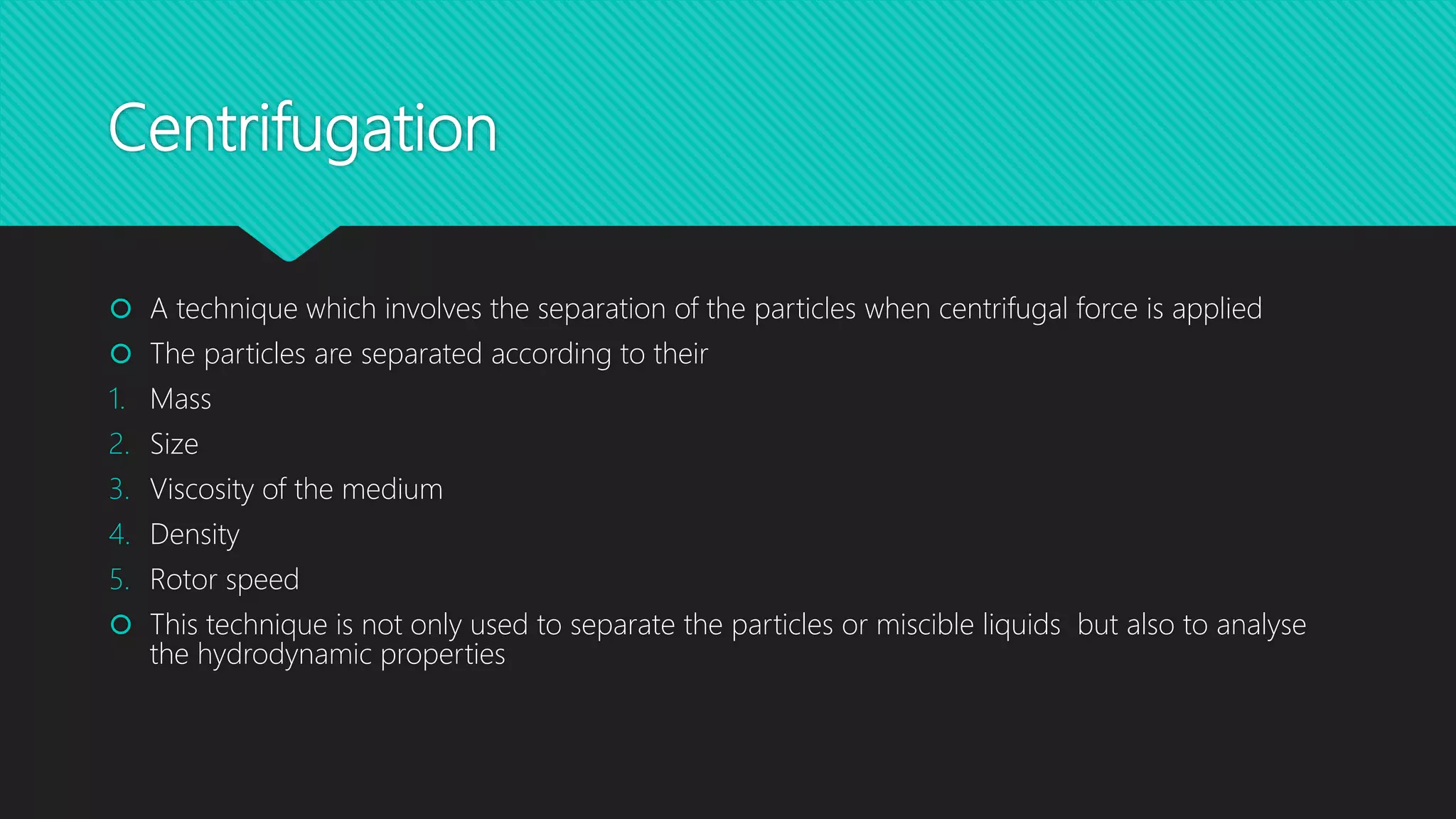 Centrifugation and types of rotors PPT