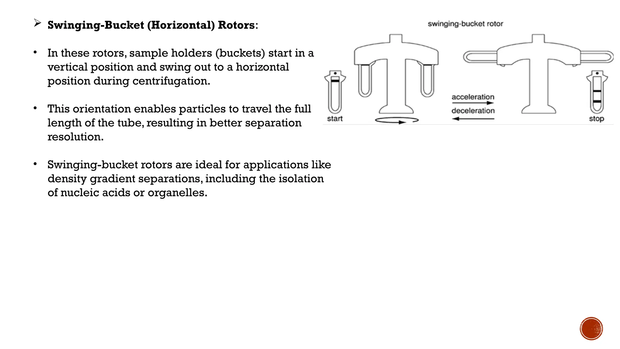 Preparative Rotor centrifugation principle of centrifugation, Preparative and analytical ...