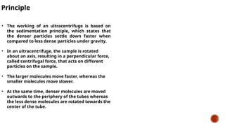 Preparative Rotor centrifugation principle of centrifugation, Preparative and analytical ...