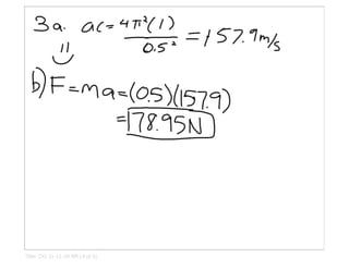 Centripetal Force Problems | PDF
