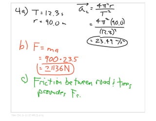 Centripetal Force Problems | PDF