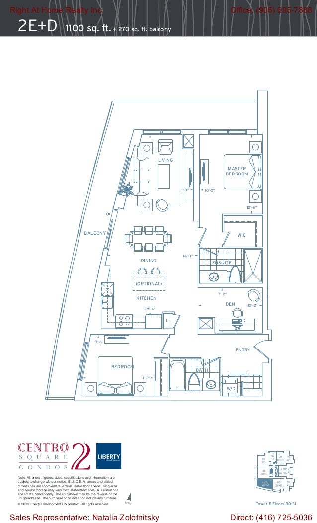 Centro Square Condos Tower "B" Floor Plans ZoloTeam