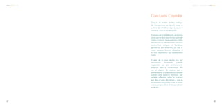 Después de analizar distintos análogos
de intervenciones, se decidió tomar la
postura de rehabilitar algunas zonas y
mantener otras en conservación.
En el caso de la rehabilitación, será en las
zonas que se elijan para formar parte del
Centro Comunal Apanquetzalco, dicha
intervención no intentará imitar procesos
constructivos antiguos ni hipotéticas
geometrías pre existentes, ya que el
nuevo proyecto buscará adaptarse a
la ruina resolviendo una problemática
nueva.
El resto de la ruina, tendrá una sutíl
intervención, únicamente quitando
vegetación que sea potencialmente
peligrosa para su conservación, ello
con el objetivo de mostrar que el
envejecimiento y la decadencia también
pueden crear espacios hermosos, que
permiten reflexionar sobre las cicatrices
que deja el paso del tiempo y que no
es necesario maquillarlas como si fuesen
nuevas, porque al final, el tiempo cobrará
su deuda.
Conclusión Capitular
4847
C C A Referencias Arquitectónicas
 