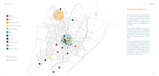 Hoteles
Museos
Edificio de Gobierno
Terminal de Autobuses
Super Mercado
Banco
Escuelas
Hospital
Centro comercial
Restaurante
Comisaría ejidal
Centro histórico
Zona a intervenir
Este esquema muestra una ciudad centraliza-
da. La mayoría de comercios, edificios públi-
cos, servicios y espacios públicos se encuen-
tran aglomerados en la zona centro de
Yautepec, en cambio, en las periferias, las
construcciones son en principalmente de uso
habitacional.
Por lo anterior, podemos concluir que los
habitantes de la ciudad se ven obligados a
trasladarse cada día de las periferias al
centro, bien podría ser por motivos de ocio o
de trabajo; lo cual, hace suponer el origen
del caos vial, aglomeración de personas y
estrés.
Como se puede apreciar en el esquema, la
Comisaría Ejidal se encuentra en el centro de
la ciudad, tiene una capacidad de aforo
para quinientas personas, mismo que no es
suficiente para albergar la reunión anual del
“Día del Ejidatario”, celebrada el dia 13 de
septiembre en la plaza central de la ex
hacienda, dicho evento tiene una asistencia
de al rededor de mil personas.
Tipología Urbana
N
87
C C A Análisis Urbano
 