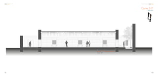 Corte 2-2’
Biblioteca
Escala. 1:100
0 1 2 5
10099
C C A Centro Comunal
 