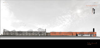 Fachada poniente
C C A
Escala. 1:250
0 1 2 5 10
160159
C C A Centro Comunal
 