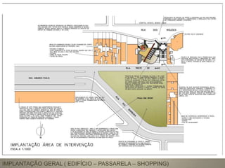 IMPLANTAÇÃO GERAL ( EDIFÍCIO – PASSARELA – SHOPPING)