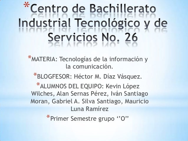 Centro de bachillerato industrial tecnológico y de servicios