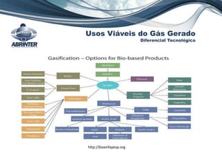 Usos Viáveis do Gás Gerado
Diferencial Tecnológico
http://bioenfapesp.org
 