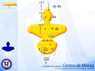 22r/5  r ∫  ∫  dy dx 0  0 22r/5  r ∫  y  |  d x 0  0 22r/5 ∫  r  – 0  d x 0 22r/5 r  x  | 0 r  22r  – 0 5 22r 5 2  