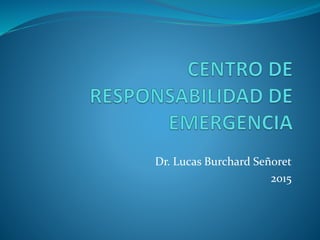 Dr. Lucas Burchard Señoret
2015
 