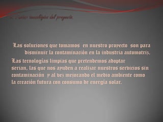 InsumosInsumo de Pre-diagnostico de control de emisiones  del  vehículo.Este servicio consta de verificar  en unidades que solo integran el control de vapores, control de emisiones contaminantes; diagnosticando la buena operación  del sistema; y corrigiendo los defectos, mejorando el sistema de operación de la  unidad, del medio  ambiente y de nuestros clientes. Verificación al control de recirculación de vapores de combustible de depósito de gasolina (Canister).