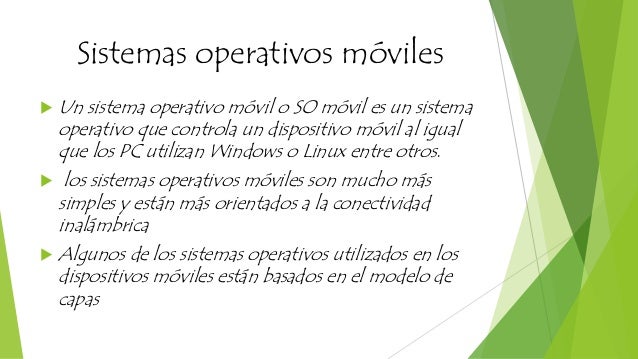 Sistemas Operativos Moviles