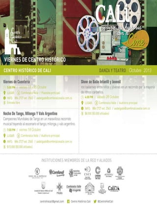 Centro historico cali octubre 2013